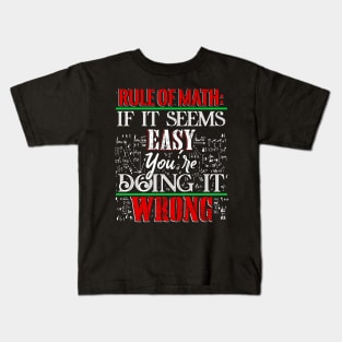 Rule of Math Kids T-Shirt